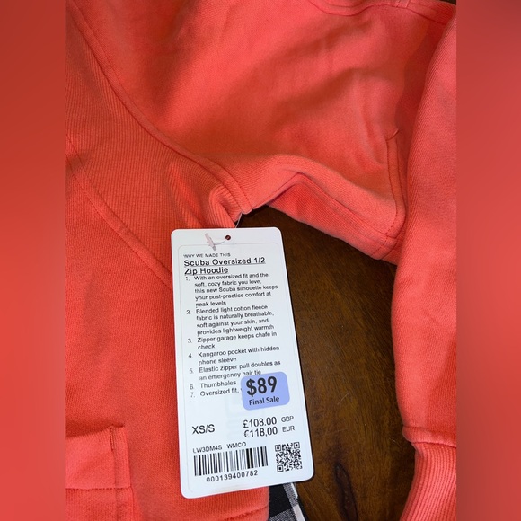 Lululemon Scuba Oversized 1/2 Zip Hoodie - Picture 2 of 7